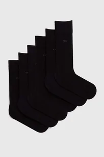 Calvin Klein skarpetki 6-pack męskie kolor czarny 701220505 - Skarpetki męskie - miniaturka - grafika 1