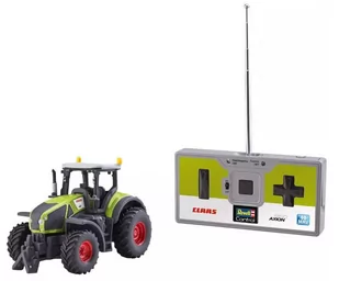 Revell Control 23488 Mini RC Traktor Claas Axion 960, z akumulatorem i pilotem zdalnego sterowania 40 MHz i funkcją ładowania zdalnie sterowany samochód, zielony Control 23488 - Zabawki zdalnie sterowane - miniaturka - grafika 1