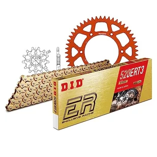 Zestaw łańcuchów DID Alu 520ERT2 / 116 zamek zaciskowy pomarańczowy do Husqvarna FE, Husaberg KTM SX-F Racing EXC i.e. Sixdays 250-505 ccm rok prod. 2003-2020 - Części motocyklowe - miniaturka - grafika 1
