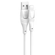Kable USB - Kabel USB - Lightning XO NB238 2.4A 1 m Biały - miniaturka - grafika 1
