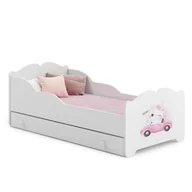 Łóżka dla dzieci i młodzieży - Łożko dziecięce ANNA z szufladą 160x80 Kot - miniaturka - grafika 1