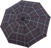 Parasole - Parasolka Carbonsteel Magic w kratę granatowa - miniaturka - grafika 1
