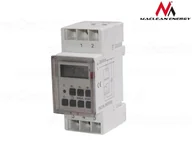 Programatory czasowe - Maclean Timer programator MCE09 na szyne DIN 3600W Włącznik / wyłącznik c MCE09 - miniaturka - grafika 1