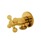 Zawory i kraniki - Zawór kątowy 1/2 x 1/2" złoty Retro 5907732093537 - miniaturka - grafika 1