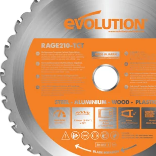 Evolution EVO-210-MULTI - Piła widiowa TCT wielozadaniowa EVO-210-MULTI - Tarcze do pił - miniaturka - grafika 2