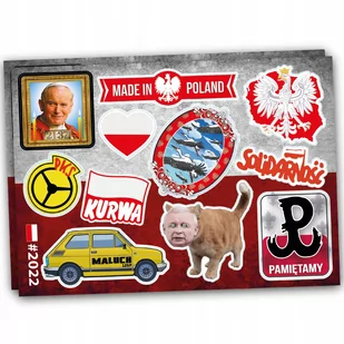 Naklejki Symbole Polski Na Auto, Samochód, Motor Mix 11 Szt - Scrapbooking - miniaturka - grafika 1