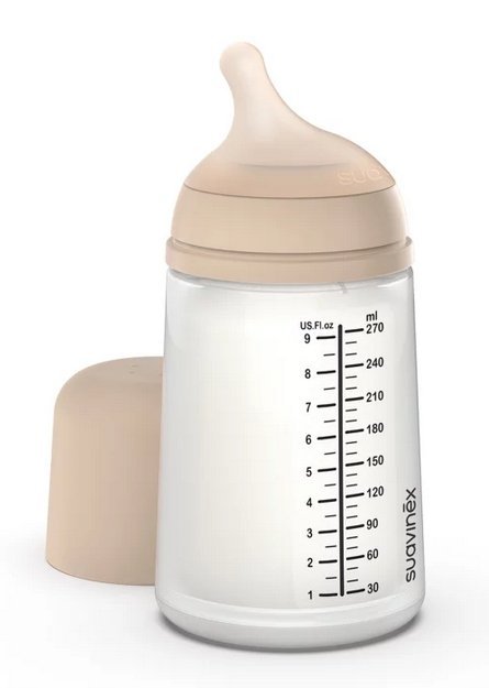 SUAVINEX BUTELKA ZERO ZERO 270ML REGULOWANY PRZEPŁYW 3m+ SILIKON