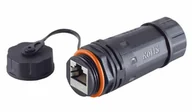 Adaptery i przejściówki - Microconnect KONCAT6A68 zmieniacz płci / kabli RJ-45 Czarny - miniaturka - grafika 1