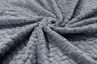 Koc 200 x 220 Mikrofibra Tłoczony Ardea Jodełka 13 - Koce - miniaturka - grafika 3