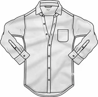 Koszule męskie - Replay Koszula męska, 1 Biały, L - miniaturka - grafika 1