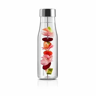 NoName butelka do picia MyFlavour 1 litr RVS 24 cm przezroczysta - Shakery i bidony sportowe - miniaturka - grafika 1