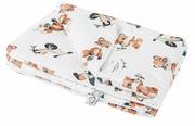 Kołdry i poduszki dla dzieci - Bonjour Cherie Kołderka średnia bambusowa 75/100 Retro fox - miniaturka - grafika 1
