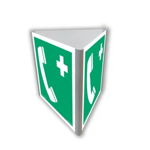 AE804 TELEFON ALARMOWY (3D DOŚCIENNY), PS - PŁYTA PCV 1MM FOTOLUMINESCENCYJNA; (250X250MM) - Systemy ekspozycyjne i znaki informacyjne - miniaturka - grafika 1