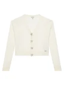 Swetry damskie - Guess Kardigan J6RR11 Z4530 Biały Regular Fit - miniaturka - grafika 1