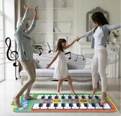 Maty edukacyjne - Mata muzyczna Dwurzędowa Fortepianowa Pianinko Gra do Tańczenia - miniaturka - grafika 1