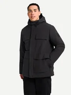 Kurtki męskie - Jack Wolfskin Kurtka zimowa Brandenburger A65047 Czarny Regular Fit - miniaturka - grafika 1
