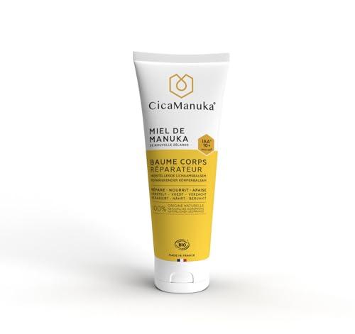 CICAMANUKA - Naprawiający balsam do ciała z miodem Manuka IAA10+ - wspomaga naprawę suchej skóry - certyfikat ekologiczny - 200 ml