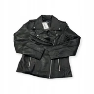 Kurtki damskie - Skórzana kurtka damska ramoneska Real Leather S - miniaturka - grafika 1