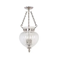 Lampy sufitowe - Elstead Lighting Finsbury Park Pendant Medium Polished Nickel FP/P/M POL NCKL Elstead lampa wisząca stylowa FP/P/M POL NCKL ) - miniaturka - grafika 1