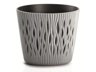 Donice - Prosperplast SANDY ROUND Doniczka 18,9 cm, szary DSR190 - miniaturka - grafika 1
