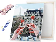 Malowanie po numerach - Malowanie po numerach Toast w Paryżu - Francja / beliart - miniaturka - grafika 1
