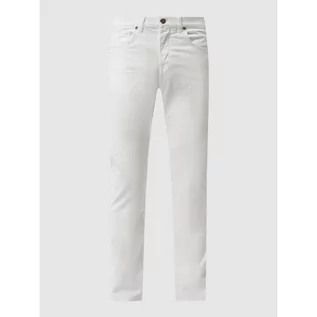 Spodnie męskie - Spodnie o kroju straight fit z dodatkiem streczu model John - Baldessarini - grafika 1