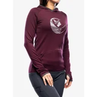 Bluzy narciarskie - Bluza z kapturem damska Sensor Merino Up Fleece Hooded - miniaturka - grafika 1