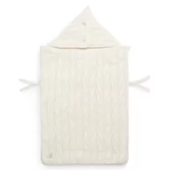 Akcesoria do wózków - Jollein Śpiworek oddychający do wózka i fotelika SPRING KNIT IVORY 8717329363038 - miniaturka - grafika 1