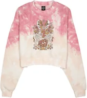 Bluzy damskie - bluza damska SANTA CRUZ SAGE FRONT CREW Pink Dip Dye - miniaturka - grafika 1