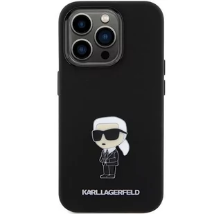 Etui Karl Lagerfeld KLHCP15XSMHKNPK Apple iPhone 15 Pro Max Silicone Ikonik Metal Pin czarny/black - Etui i futerały do telefonów - miniaturka - grafika 4