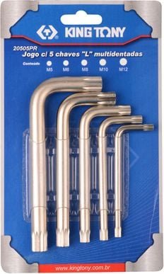 King Tony Zestaw kluczy Spline M5 - M12 5szt. 20505PR01