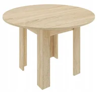 Stoły - Okrągły Minimalistyczny Stół Dąb Sonoma N7-W86 - miniaturka - grafika 1