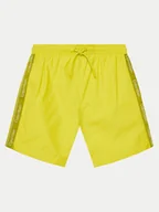 Spodenki damskie - Calvin Klein Swimwear Szorty kąpielowe KV0KV00058 Żółty Regular Fit - miniaturka - grafika 1