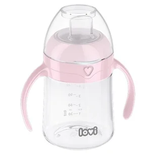 LOVI Pierwszy kubek z ustnikiem różowy 35/353, 150ml - Kubki dla dzieci - miniaturka - grafika 1