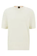 Bluzy męskie - BOSS Męska bluza z dzianiny Alinus Light Beige 277, M, Light Beige277, M - miniaturka - grafika 1