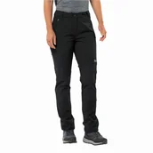 Spodnie sportowe damskie - Damskie spodnie trekkingowe Jack Wolfskin ANDUR PANTS W black - 40 - miniaturka - grafika 1