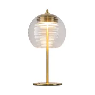 Lampy stojące - Lampa stołowa złota szklana kula Mystic LED 8W Maytoni - miniaturka - grafika 1