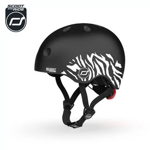 Kask XXS-S dla dzieci 1-5 lat Zebra Scootandride - Kaski rowerowe - miniaturka - grafika 1