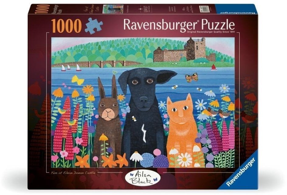 Puzzle 2D: Zwierzaki i zamek 1000el