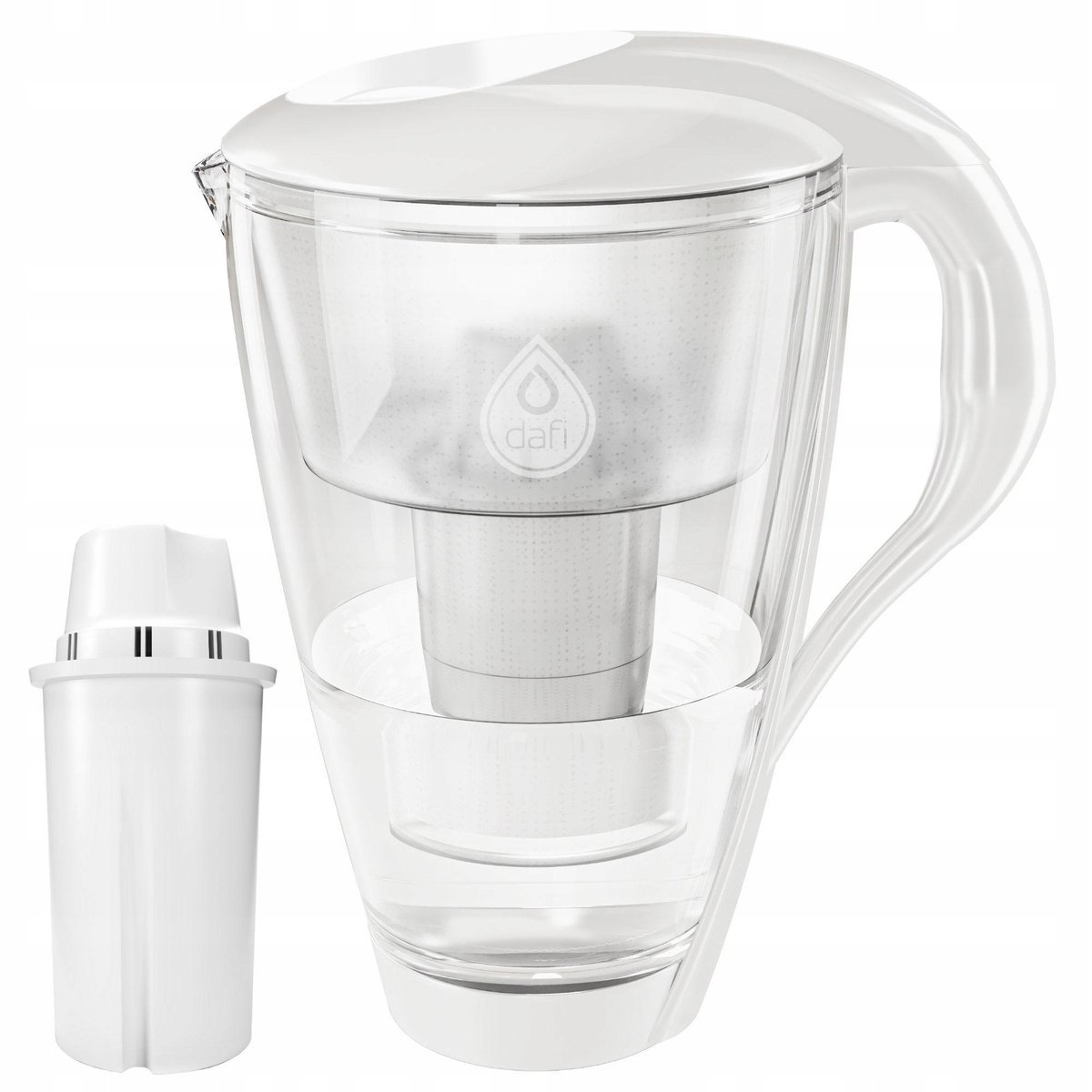 Dzbanek filtrujący szklany Dafi Crystal LED 2l + 1x filtr wkład węglowy
