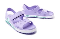 Buty dla dziewczynek - COQUI Yogi 8862-406-0333 lt.lila/white, sandały dziecięce, rozmiary 28,5-34,5 - Coqui - miniaturka - grafika 1