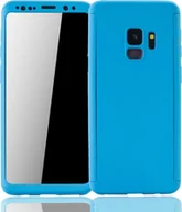Etui i futerały do telefonów - Etui na telefon komórkowy Pokrowiec ochronny na Samsung Galaxy S9 Pełny pokrowiec Ochrona wyświetlacza 360 Niebieski - miniaturka - grafika 1