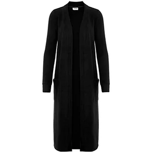 Noisy may City Cardi damska kurtka z dzianiny z kieszeniami, czarny, M - Kurtki damskie - miniaturka - grafika 1