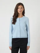 Swetry damskie - YAS Kardigan "Yas" w kolorze błękitnym - miniaturka - grafika 1