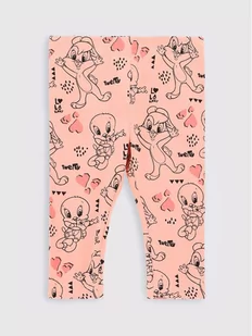 Coccodrillo Legginsy LOONEY TUNES ZC2122102LIG Różowy Slim Fit - Legginsy - miniaturka - grafika 1