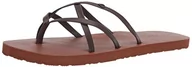 Sandały damskie - Volcom Sandały damskie New School Flip Flop, Brązowy, 38 EU - miniaturka - grafika 1