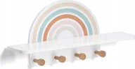 Wieszaki i stojaki - Zeller Wieszak ścienny z półeczką RAINBOW - miniaturka - grafika 1