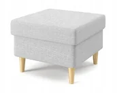 Pufy i podnóżki - Adams Group, Pufa, Milo, Jasnoszara - miniaturka - grafika 1