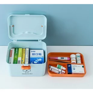 Organizer, kasetka, szkatułka na leki Niebieska CB28N - Pudła i pojemniki do przechowywania - miniaturka - grafika 3