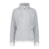 Kurtki damskie - CMP Damska kurtka polarowa Highloft, aluminiowo-biała, 54 - miniaturka - grafika 1